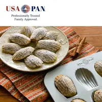 在飛比找momo購物網優惠-【美國 USA PAN】16連瑪德蓮烤模(不沾烤模)