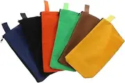 COHEALI 6pcs Multi Color Canvas Tool Storage Pouches with Zipper Closure Durable Organizing Bags for Tools Wrenches and Screwdrivers Convenient Management Easy to Carry