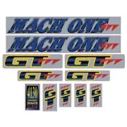 GT - 1991 Mach One - Chrome decal set - Old school bmx