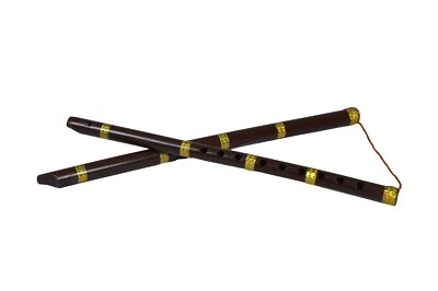 New Indian Wood Wind Musical Instrument Algoza Bamboo Flute Big Size Algoze