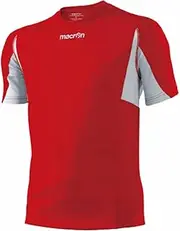 [Macron] 5115 Men's Rugby Shirt, RED/GRY, L