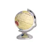 Antique Rotating World Globe Saving Money Bank Spinning Atlas Map Decoration