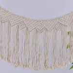 【編織掛毯】棉線繩編織掛毯 流蘇掛毯 手工編織北歐風波西米亞掛毯 編織裝飾