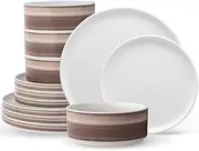 [Noritake] ColorStax Ombre Umber 12-Piece Set, Service for 4, Multicolor