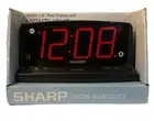 Sharp SPC1225 Night Light Alarm Clock with Jumbo Red LED Display W Manual.Tested
