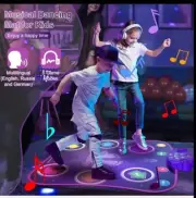 Light Up Dance Mat for Kids Electronic Music Dance Pad with LED Lights-New