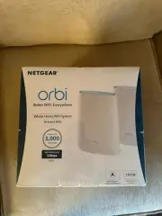 Netgear Orbi AC3000 Trri-Band Wireless Router - White, Pack of 2 (RBK50-100NAS)