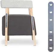 WOONEKY Stainless Steel 4pcs Metal Bracket Steel Sheet Iron Brace Brushed Finish Rust