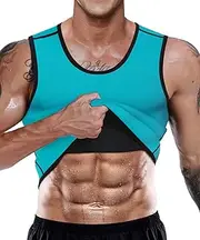DownLTL Sauna Vest Effect Suit Men's Thermal Sweat Shirt Muscle Compression Tank Top Corset Tummy Control Sauna Suits Sweat Suit Body Shaper