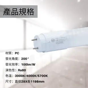 東亞 LED T8 4尺 20W LED燈管 (6折)