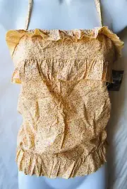 $34 Roxy Pheasant Flower Design Top NWT Large Cruise