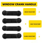 4PCS Window Crank Handle Manual For Ford Ranger/Windstar/F150 1993-2014 Black K (for: Ford)