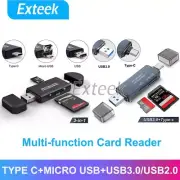 Type-C USB-C USB 3.0 Memory Card Reader Micro SD TF OTG For PC Macbook Tablet AU