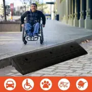 Threshold Ramp Wheelchair Ramp Solid 5 cm Rise 100 cm Length Rubber
