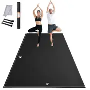 Exercise Mat, Non Slip High Density Premium Yoga Mat, Exercise Yoga Mat for Men Women, Fitness & Exercise Mat with Bag & Carry Strap, for All Types of Home Yoga, Pilate & Floor Workout