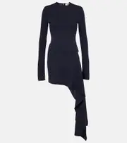 [The Attico] The Attico Draped cutout minidress AU 16 blue