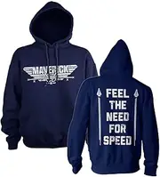 [Top Gun: Maverick] Officially Licensed Need for Speed Hoodie (Navy Blue), Large