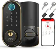 Smart Keyless Entry Door Lock - Fingerprint Electronic ‎Oil Rubbed Bronze