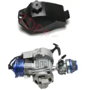 Racing 2 Stroke 49cc 50cc Engine Motor + Fuel Tank Scooter Pocket Dirt Mini Bike