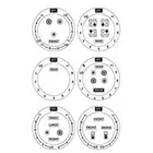 6 Stove Dials Sticker for Burner Cooktop Hob Cooker Top Oven Adhesive Knob Sy...