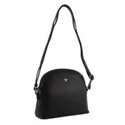 Pierre Cardin Ladies Leather Sleek Crossbody Bag Womens Bag - Black