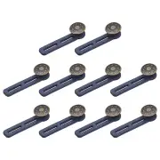 Button Extenders, 10pcs - Alloy & Silicone Jean Button Extender(Dark Copper)