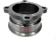 JM Turbo 2.5" 4 Bolts to 3" V-band Adapter Fit T3 GT35 Universal Turbo Exhaust Downpipe