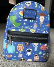 Loungefly Disney Pixar AOP Mini Backpack NWT