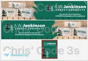 Code 3 Adhesive Vinyl Trailer Decal - A W Jenkinson - 1/50 1/76 1/148 1/64 1/87
