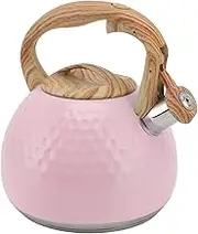 Whistling Tea Kettle, 3L Stainless Steel Stovetop Tea Pot with Cool Touch Ergonomic Handle for Stovetop Induction Stove Top, Hot Water Fast to Boil, Small Tea Kettle