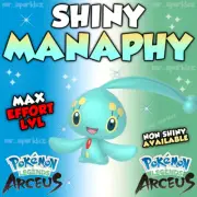 ✨ SHINY MANAPHY ✨ MAX EFFORT ✨ Shiny Pokemon Legends Arceus ✔️ FAST SHIPPING
