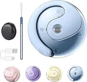 2025 New Entrancet Ai Translator Earbuds, Ai Translation Wireless Ows Bluetooth5.4 Earphones, 144 Languages, Equipped with AI App, Waterproof (Blue)