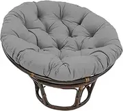 Egg Chair Cushion, Fluffy PP Cotton Stuffed Padded Round Chair Cushions Washable Egg Cushion Indoor and Outdoor Garden Round Only Fits for 31.5", Gray, Cushions