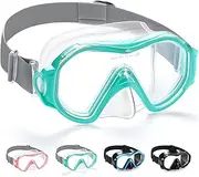 Adult Swim Goggles Swimming Goggles with Nose Cover Elastic Fabric Strap Tempered Glass Snorkeling Gear for Adults