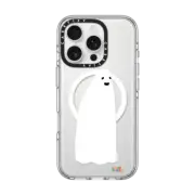 iPhone 16 Pro Clear Case MagSafe Compatible Ghost Snow Globe