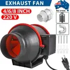 4" 6" 8" Grow Tent Inline Duct Fan Kit Carbon Filter Ventilation System