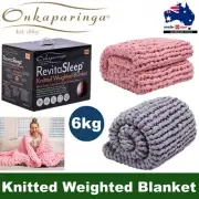 Onkaparinga Revita Sleep Hand-Knitted Weighted Blanket 6kg - Relax, Sleep Deeper