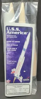 Semroc USS America Flying Model Rocket Kit KV-77 Knightdale Model Rocket Sealed