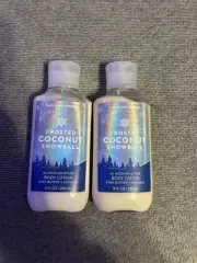 2 Bath & Body Works Frosted Coconut Snowball & Fresh Snow Lotion Lot SEALED