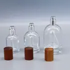 30ML-100ML Refillable Perfume Atomizer Empty Flat Glass Spray Bottle Containers