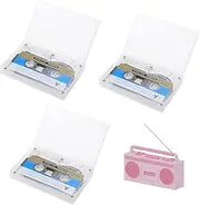 Blank Cassette Tapes, Blank Tapes For Recording, 3 Pack Standard Cassette Blank Tape Player, Empty 90 Minutes Magnetic Audio Tape, Blank Tape Players, For Car Stereo Systems Or Other Devices