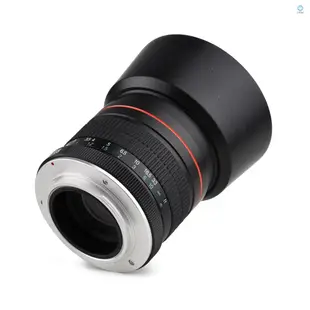 Andoer 85mm F1.8 中號遠攝鏡頭全畫幅人像鏡頭手動對焦EF卡口適用於佳能EOS Rebel T8i T7i
