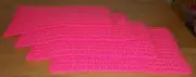 New 4Pc Set Uniq Handmade Crochet 12x16 Rectangle Table Placemats Pretty In Pink