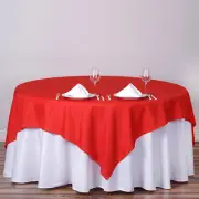 70" Red SQUARE POLYESTER TABLECLOTH Wedding Party Catering Dinner Linens SALE
