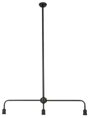 Manor 3 Light Bar Pendant in Black