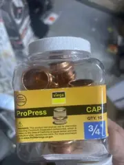 Viega ProPress 3/4" Press Copper Cap Fitting 10pk