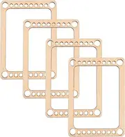 JEWEDECO 4Pcs Mini Weaving Looms Handcraft Weaving Board Lightweight and Portable Crafting Tools for Easy Storage Go Use