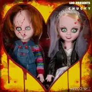 LDD Living Dead Dolls - Chucky & Tiffany 10" Doll 2-Pack Action Figure MEZCO