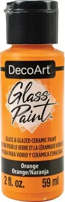 DecoArt Glass Paint 2oz-Orange DGP2OZ-05