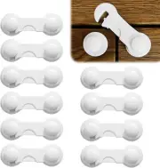Yizene 10Pcs Child Locks for Kitchen Cupboards,Baby Proof Cupboard Drawer Saf...